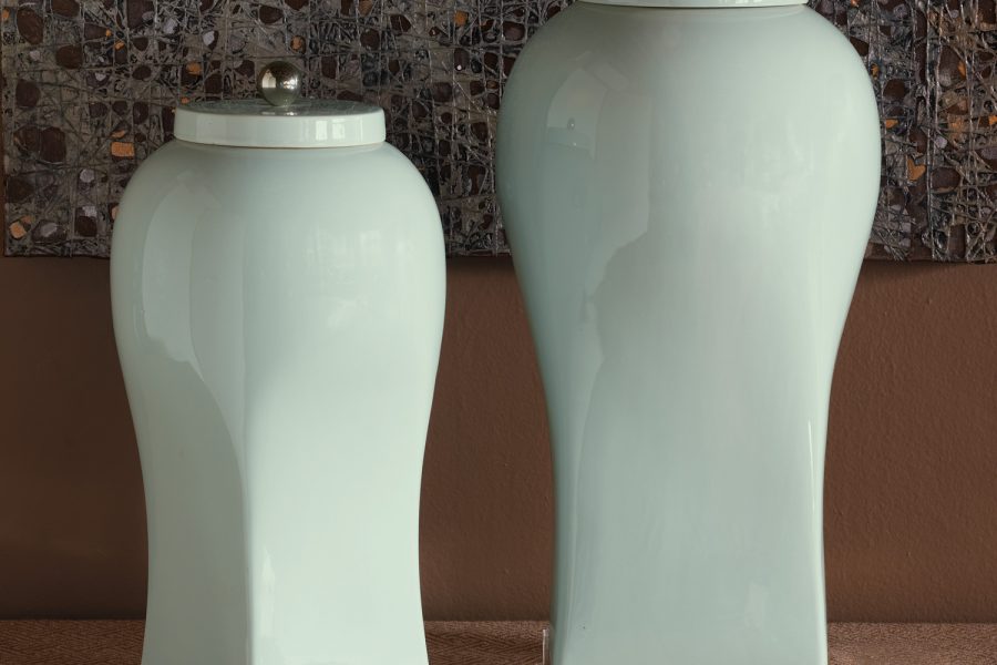 Boulevard Celadon Large Jar 20 H 3