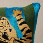 Jokhang Tiger Velvet Pillow - Image 2