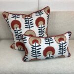 Hopps Floral Pillow in Sienna