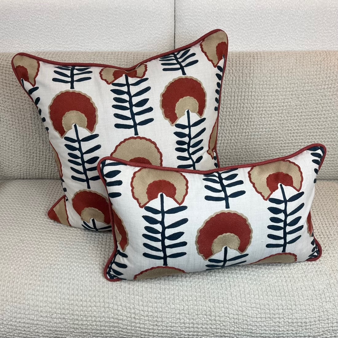 IMG_7252 Hopps Floral Pillow in Sienna - Image 1