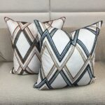 Robert Allen Embroidered Peaks Pillow