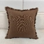 100% Linen Deco Pillow - Chocolate Brown - Image 2