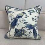 Blue Accent Pillow - Peacocks - Image 2