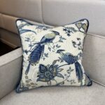 Blue Accent Pillow - Peacocks - Image 3