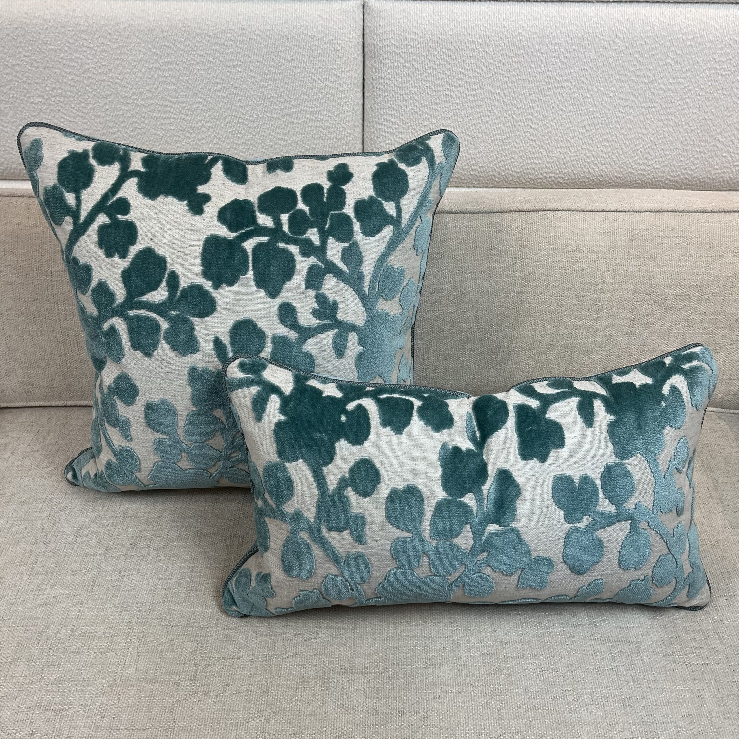 img_6564-2 Vern Yip Pillow - Blossom Cut Velvet - Image 1