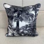 Palm Botanical Black Pillow - Image 2