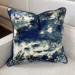 Spring Marsh in Blue Pillow - Image 3