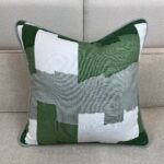 Green Strokes Pillow