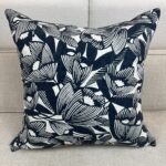 Blue Floral Decorative Pillow