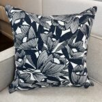Blue Floral Decorative Pillow - Image 3