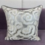 Yellow Swirls Accent Pillow