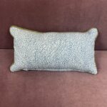 Small Speck - Green and Blue Lumbar Pillow