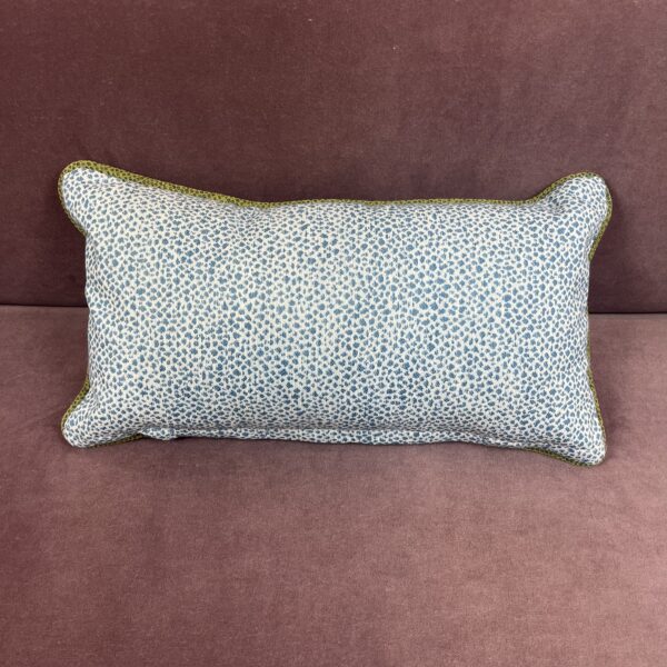 Small Speck - Green and Blue Lumbar Pillow