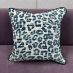 Leopard Print in Green Pillow - Image 2