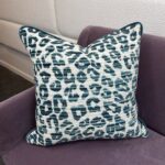 Leopard Print in Green Pillow - Image 3