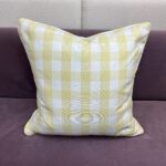 Yellow Checks Pillow - Image 2