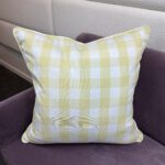 Yellow Checks Pillow - Image 3