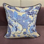 Asian Motif Decorative Pillow