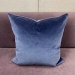 Indigo Velvet Deco Pillow - Image 2