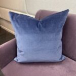 Indigo Velvet Deco Pillow - Image 3