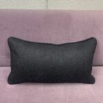 Charcoal Lumbar Pillow - Wool - Image 2