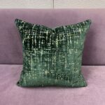 Cut Velvet in Emerald Green Pillow