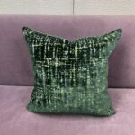 Cut Velvet in Emerald Green Pillow - Image 2