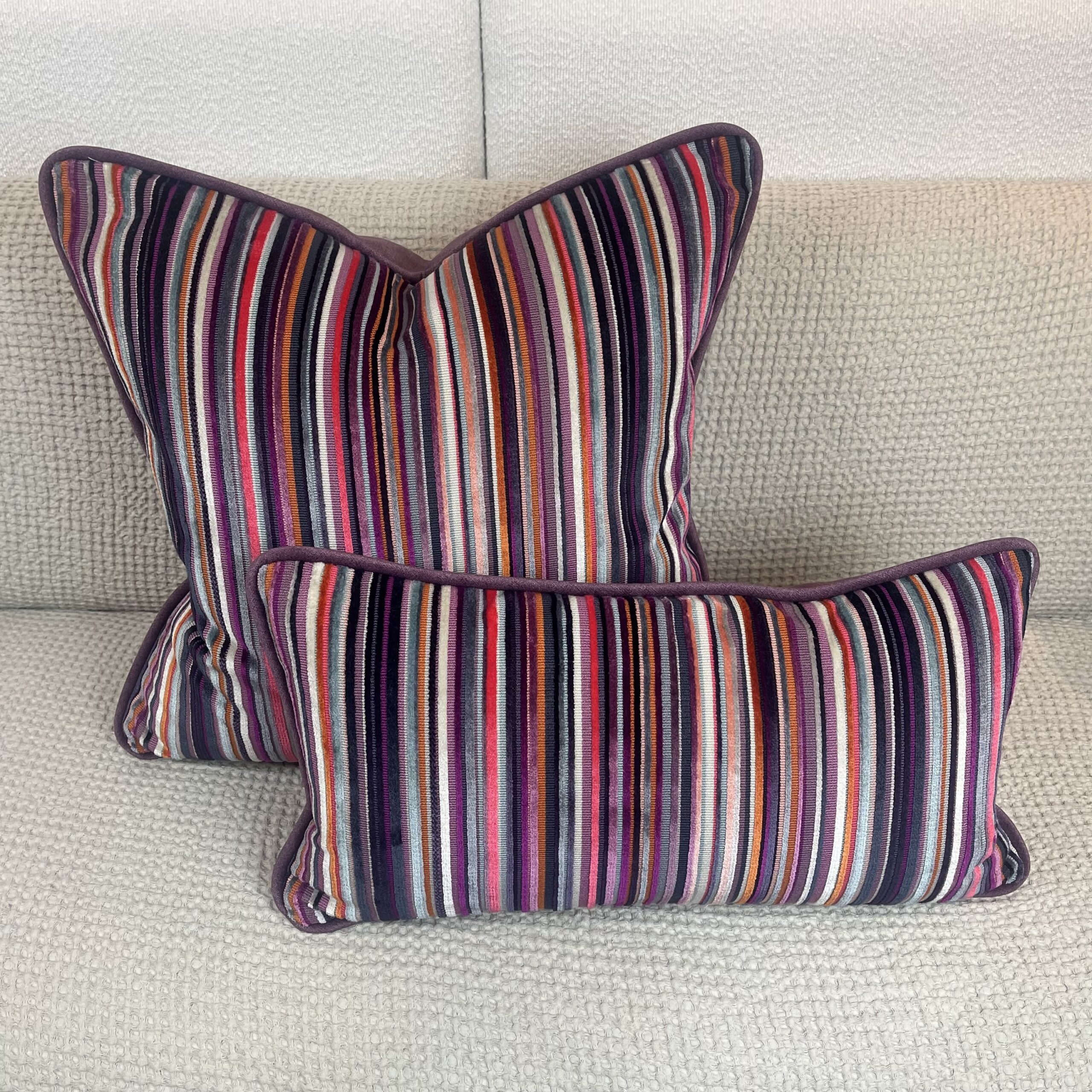 img_7074 Retro Stripe Accent Pillow - Image 1