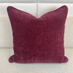 Richmond Ruby Velvet Corduroy Pillow - Image 2