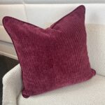 Richmond Ruby Velvet Corduroy Pillow - Image 3