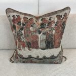 Ajanta Fabric #1 Linen Pillow