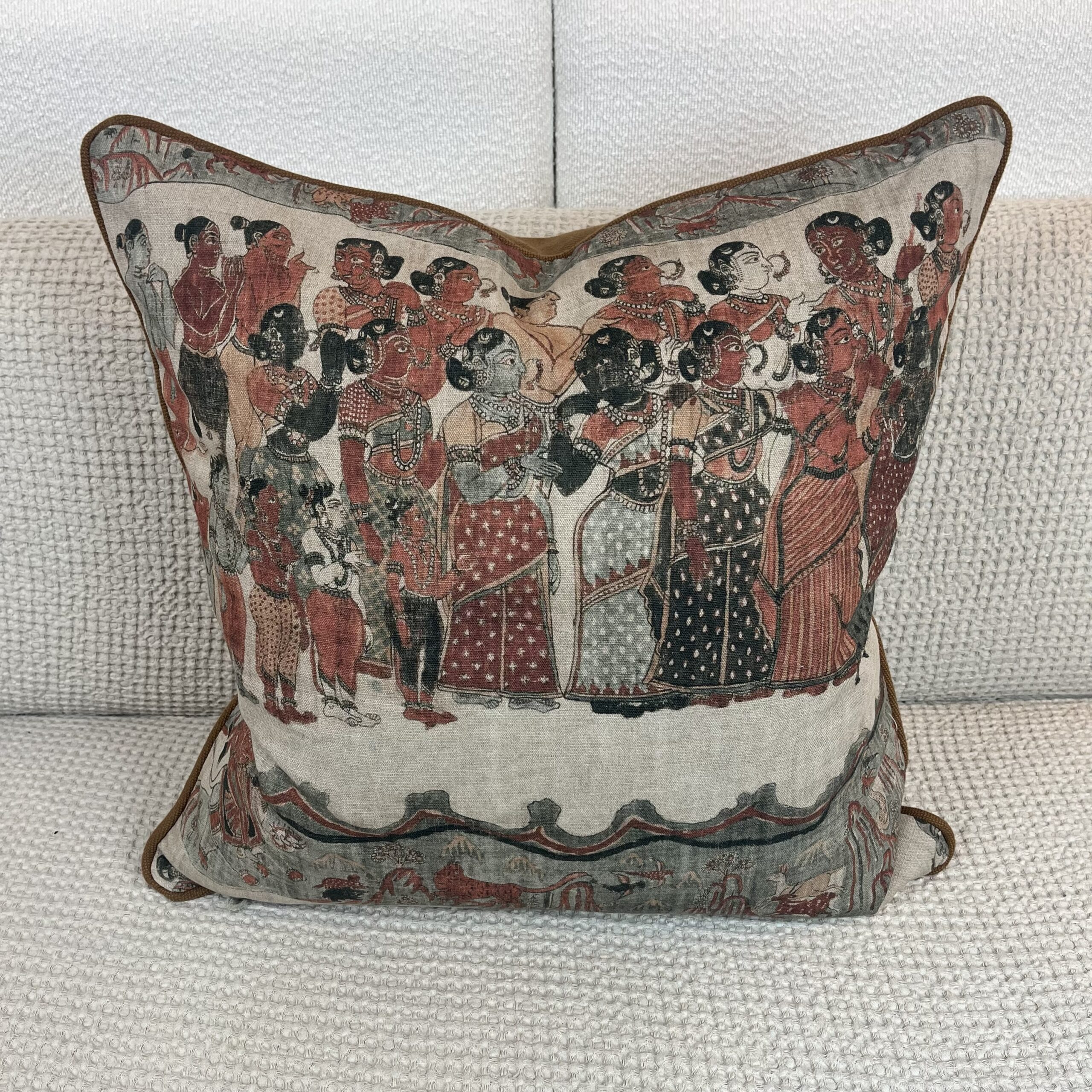 img_7149 Ajanta Fabric #1 Linen Pillow - Image 1