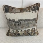 Ajanta Fabric #2 Linen Pillow