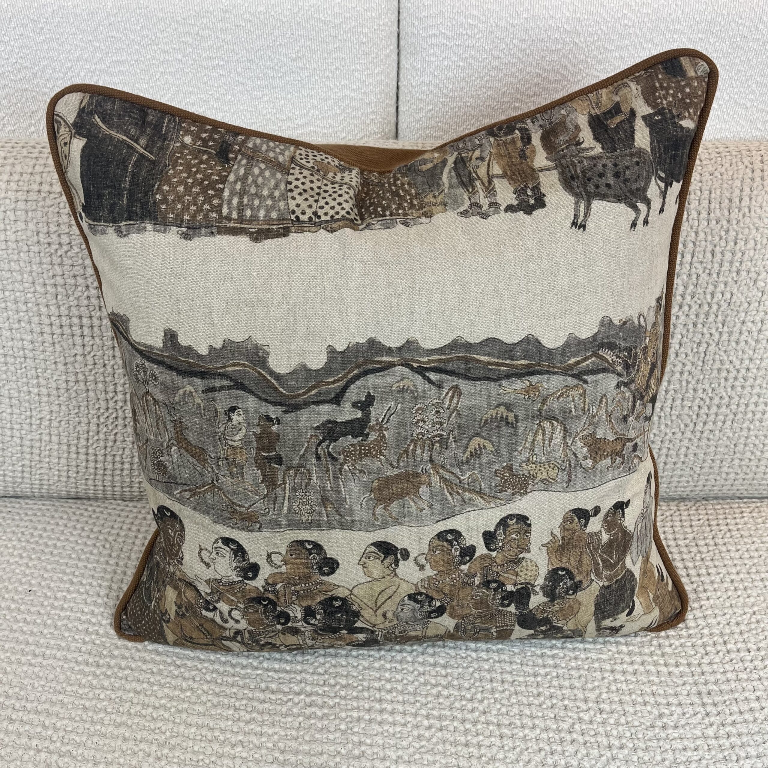 img_7152 Ajanta Fabric #2 Linen Pillow - Image 1
