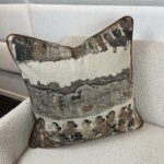 Ajanta Fabric #2 Linen Pillow - Image 3