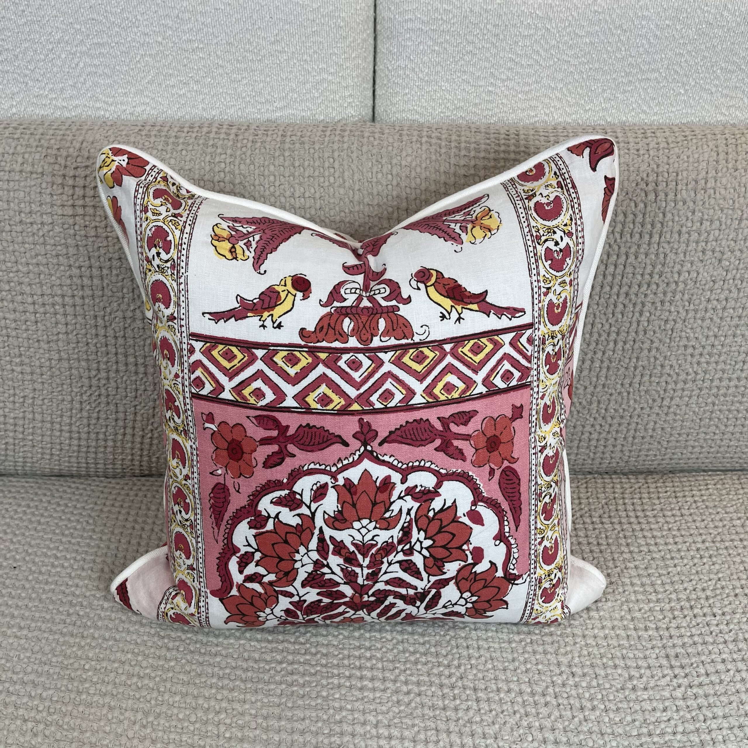 img_7155 Indian Panel Pink Pillow - Image 1