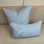 Light Blue Pinstripe Pillow