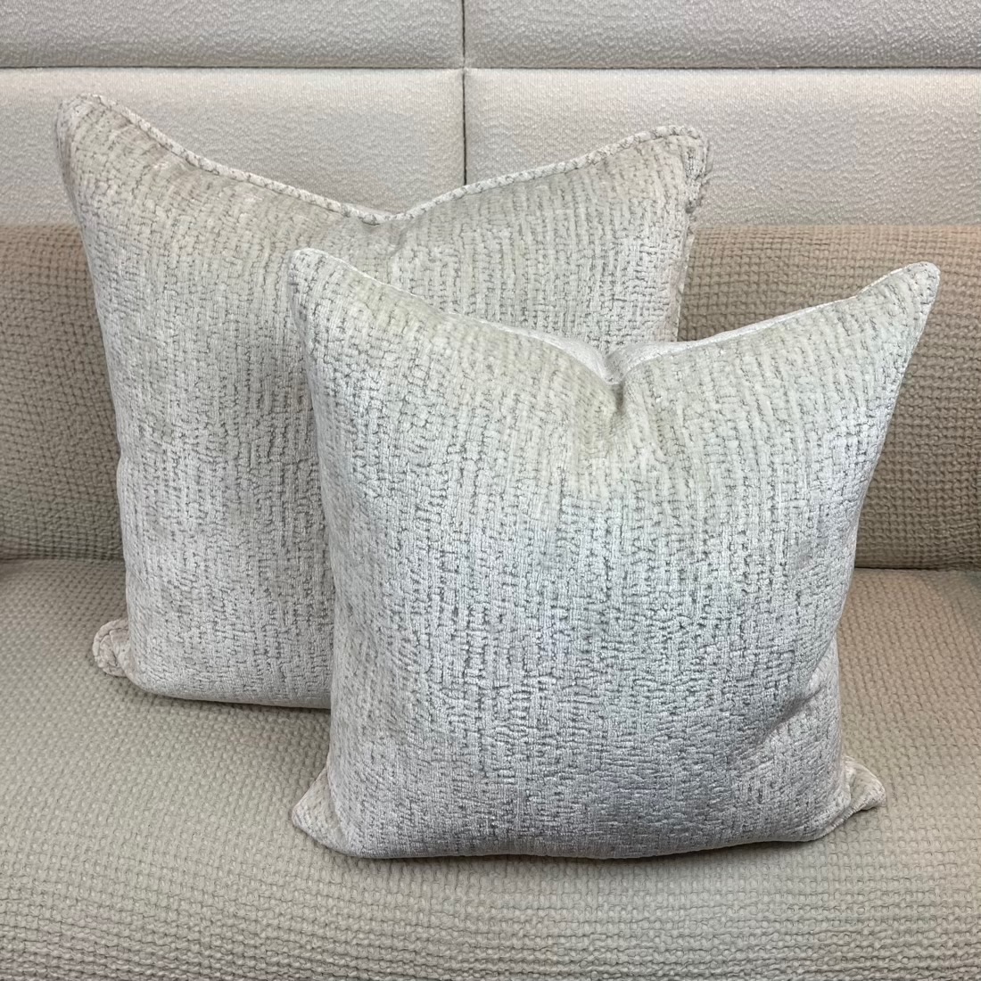 IMG_7279 Ivory Cut Velvet Pillow - Image 1