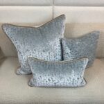 Cut Velvet Ice Accent Pillow