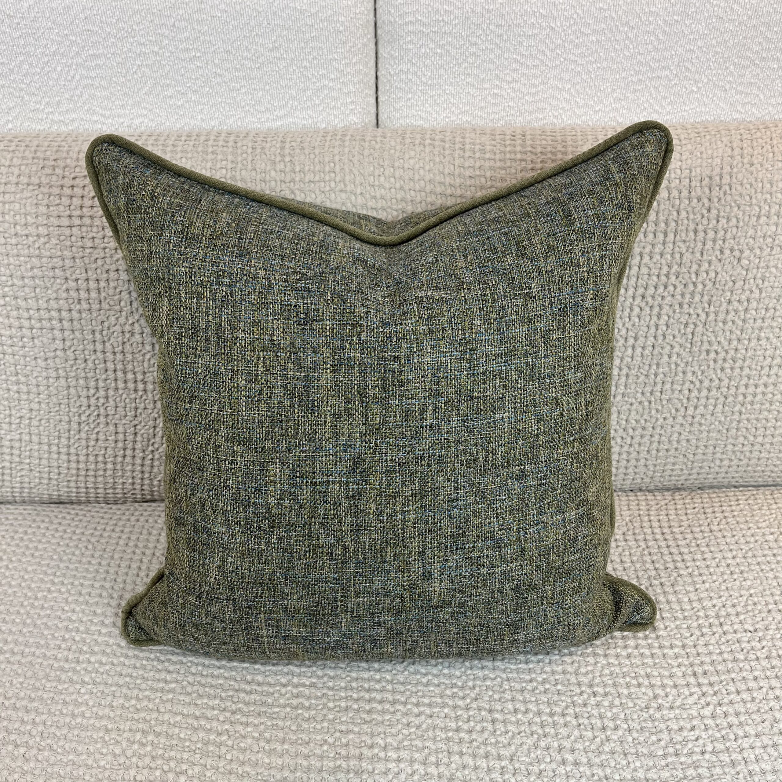 img_7165 Green with Blue Weave Pillow - Image 1