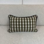 Gold and Black Plaid Pillow - Image 2