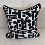 Black and White Geo Pillow