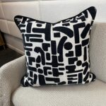 Black and White Geo Pillow - Image 3