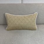 Yellow and White Lumbar Pillow - Image 2