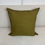 100% Linen - Olive Green Pillow - Image 2