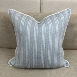 Reed Stripe in Spa Blue Pillow