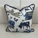 Tiger Reserve in Navy Pillow