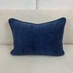 Blue Multi Zigzag Velvet Pillow - Image 2