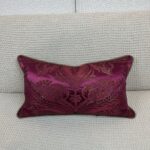 Pindler Silk Fabric in Magenta Pillow