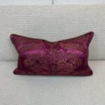 Pindler Silk Fabric in Magenta Pillow - Image 2
